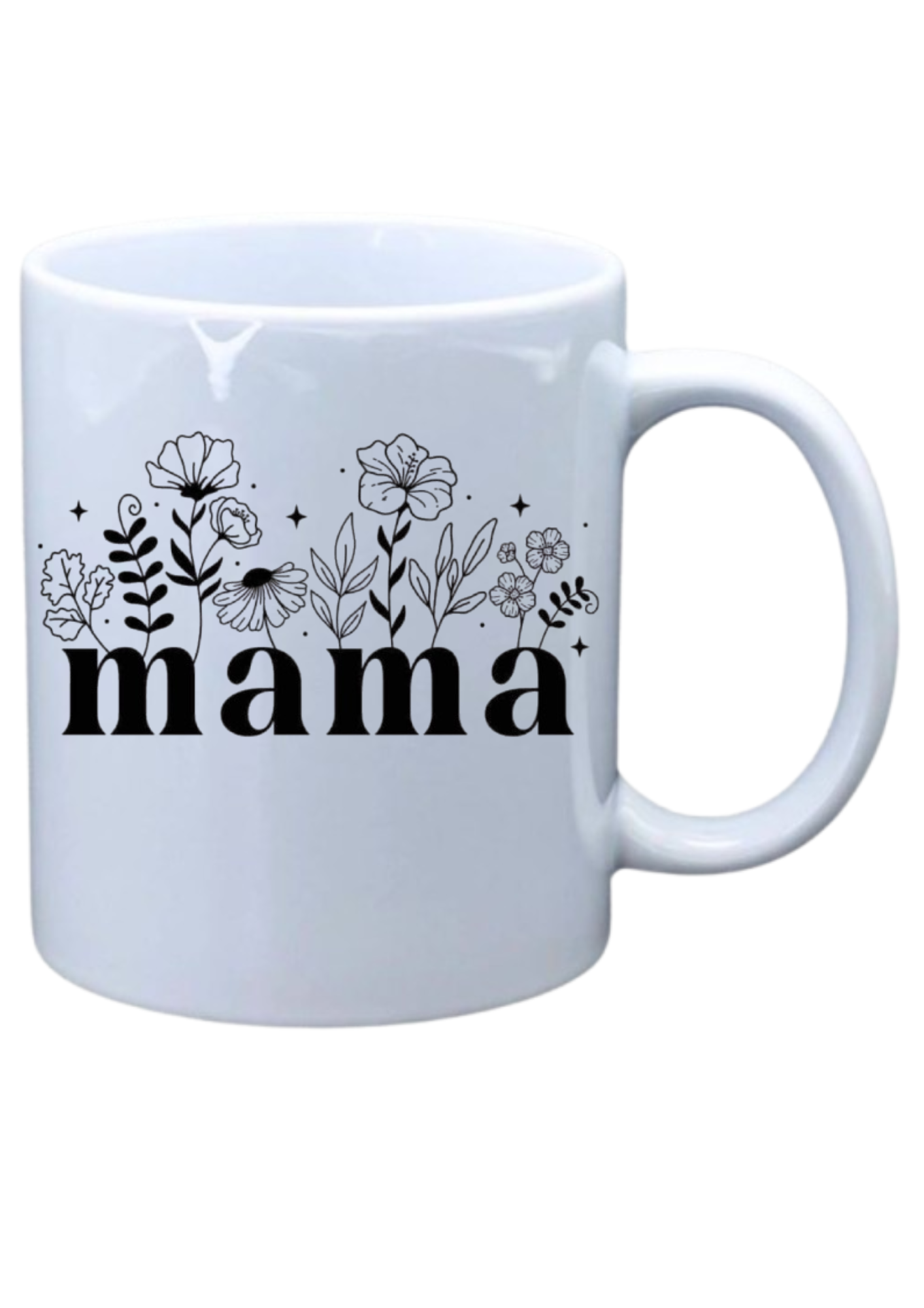 Mama with flowers