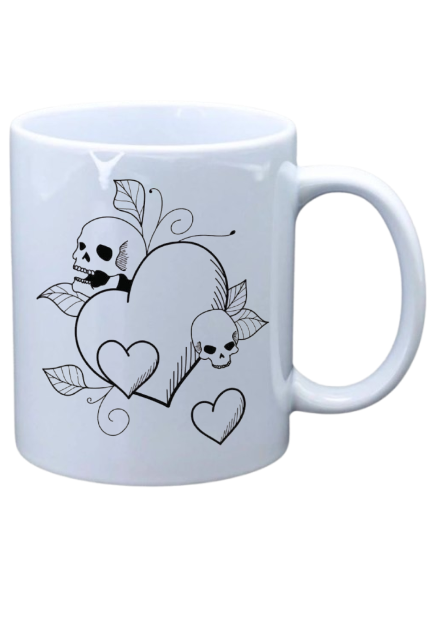 Skull with heart