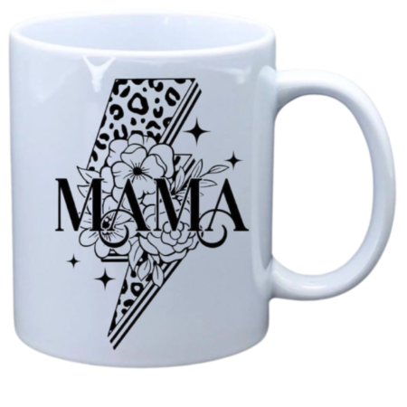 Mama with lightning in leopard print