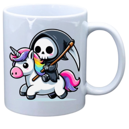 Reaper riding unicorn