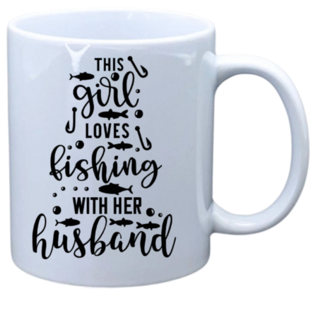 This girl loves fishing with her husband